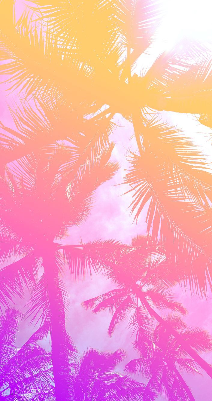 Pink Palm Trees Phone Wallpaper In 2019 Tree Wallpaper