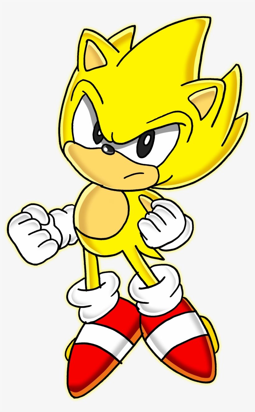 Classic Super Sonic The Hedgehog Transparent PNG