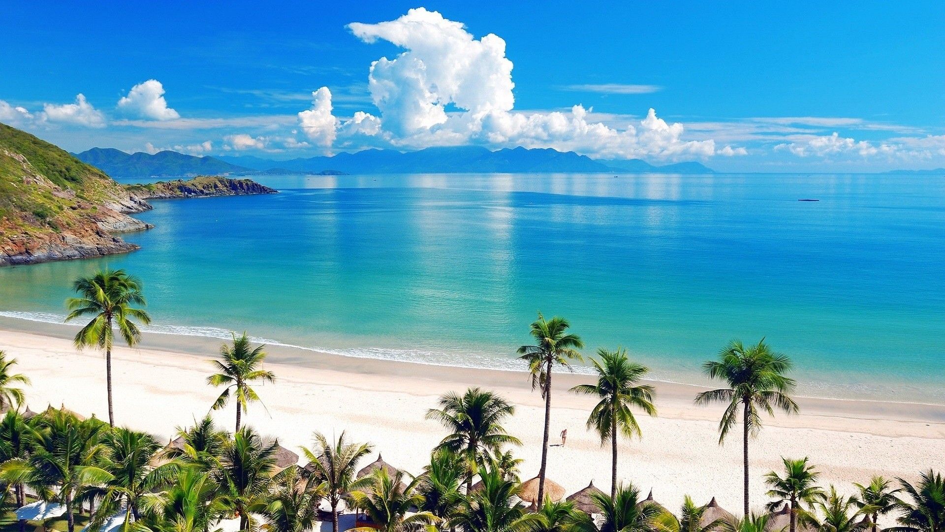 Beach And Blue Sea Wallpaper Download Full HD Wallpaper HD Free
