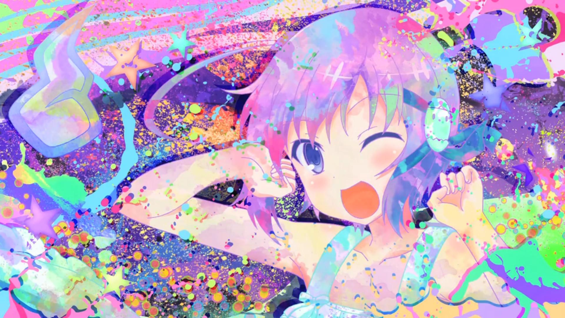 Pc anime aesthetic purple HD wallpaper