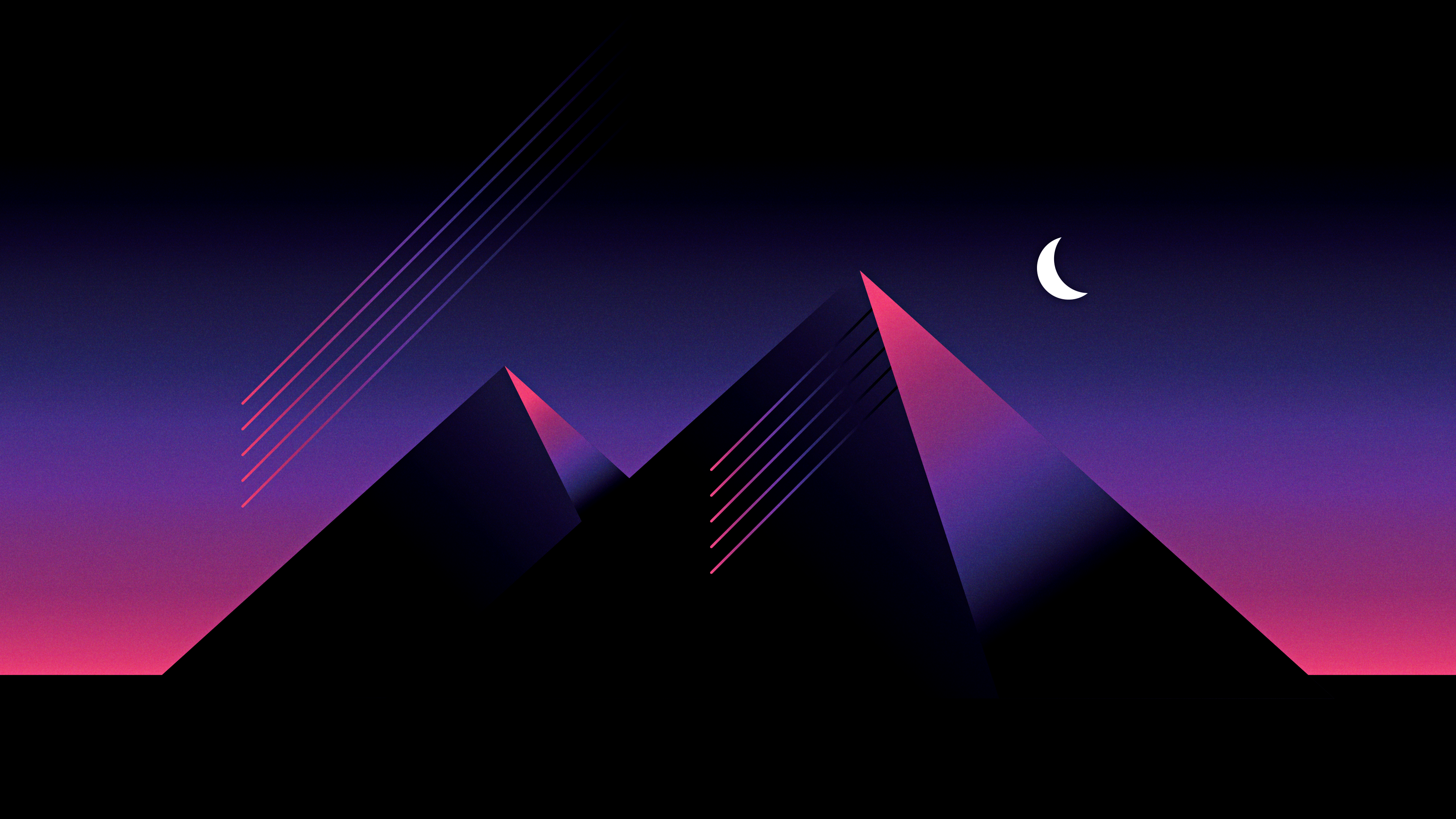Retro Wave Pyramid 3840x2160 From R Wallpaper