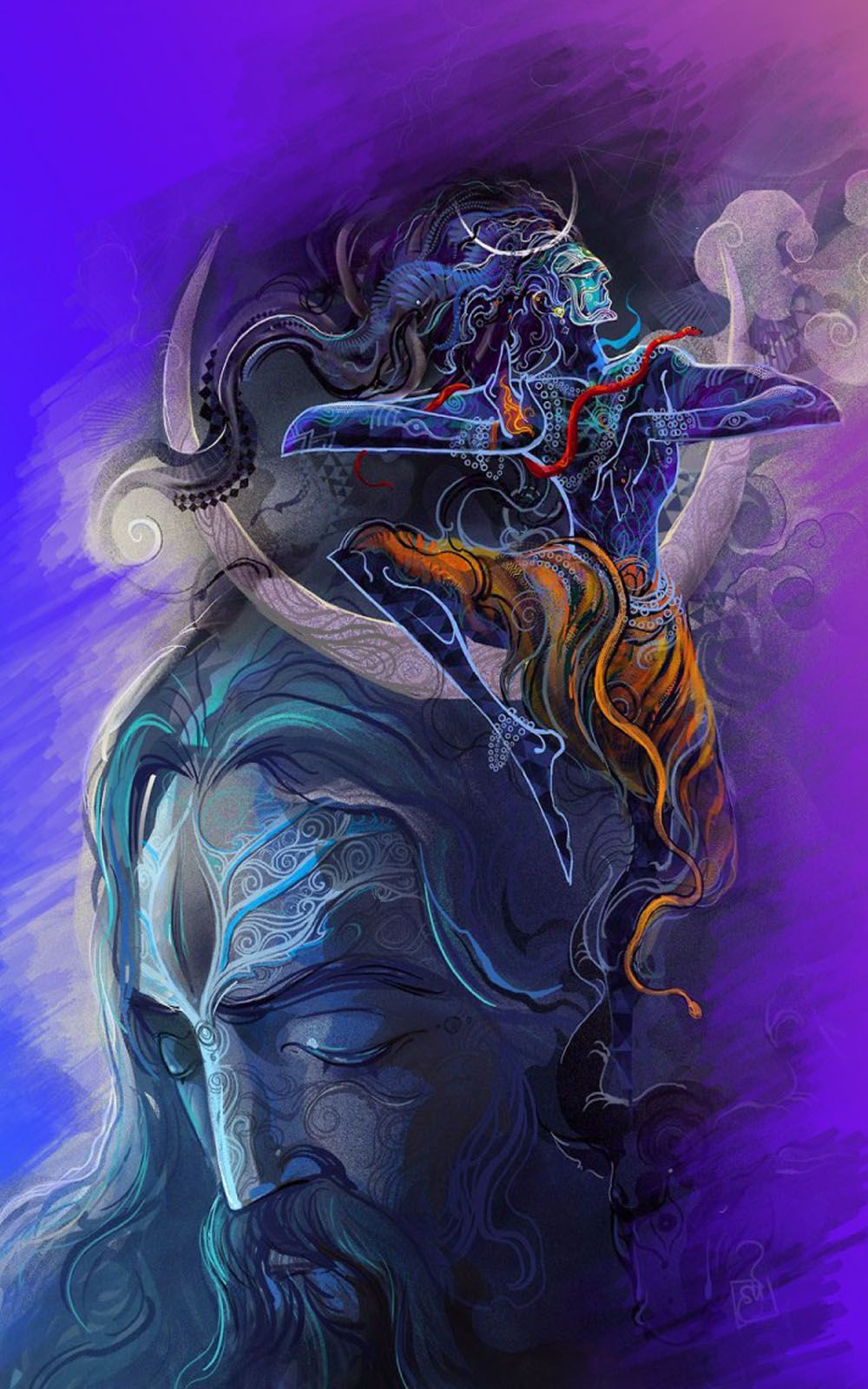 Lord Shiva Aghori Art Free 4K Ultra HD Mobile Wallpaper