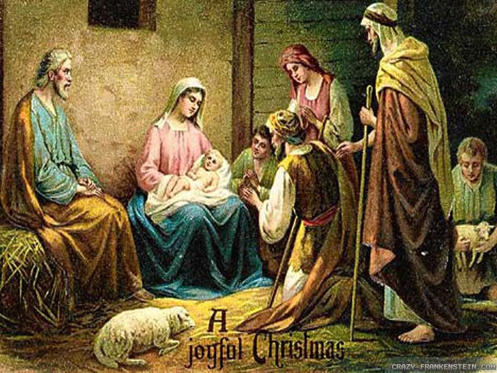 Christian Christmas Wallpaper Of Jesus Christ
