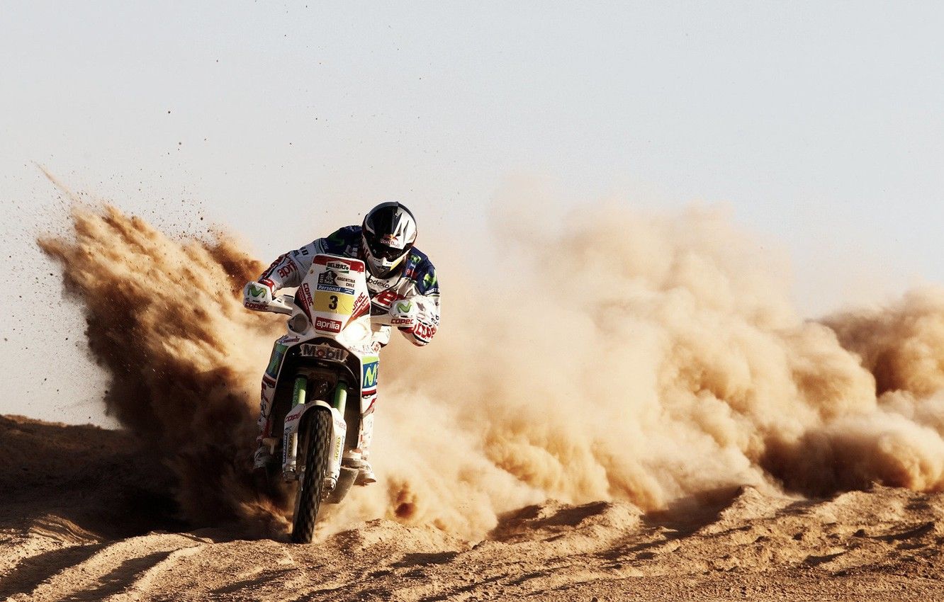 Wallpaper Sand, Sport, Speed, Motorcycle, Moto, Rally, Dakar