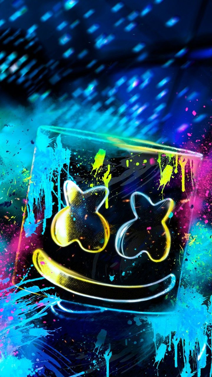 Wallpaper marshmello. Neon wallpaper, Graffiti wallpaper