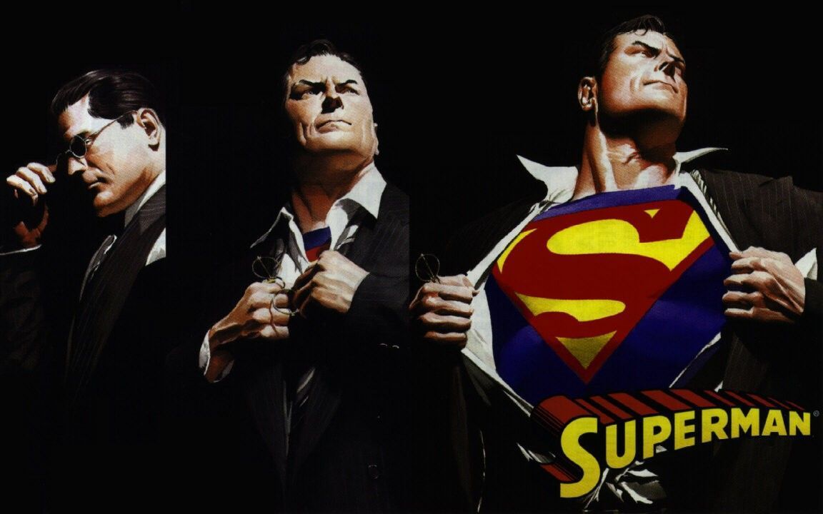 Wallpaper For > Superman Wallpaper Alex Ross. Cartoon logo