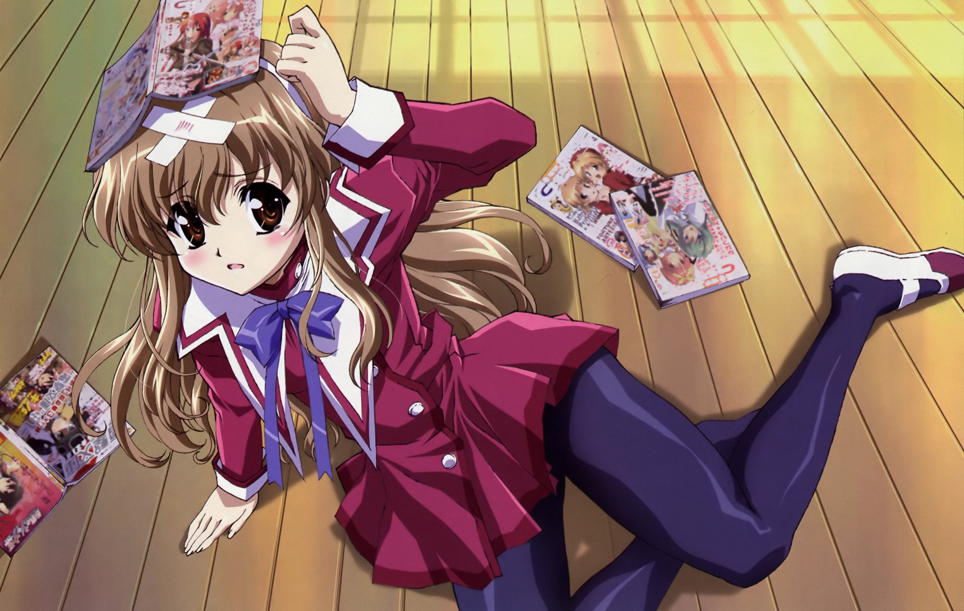 Brunettes brown eyes seifuku blush Nogizaka Haruka no Himitsu