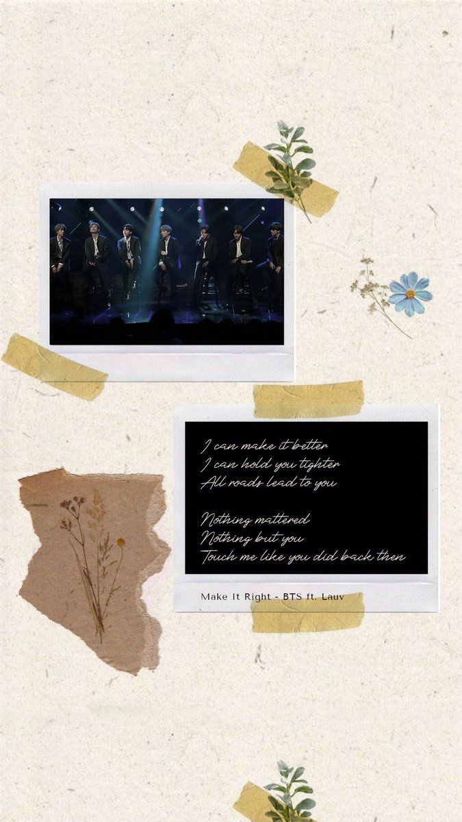 BTS Lyrics ⁷ me like you did back then #Lyrics
