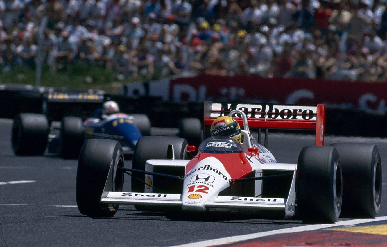 Wallpaper Ayrton Senna, GP France, Season McLaren MP4 4 Image For Desktop, Section спорт