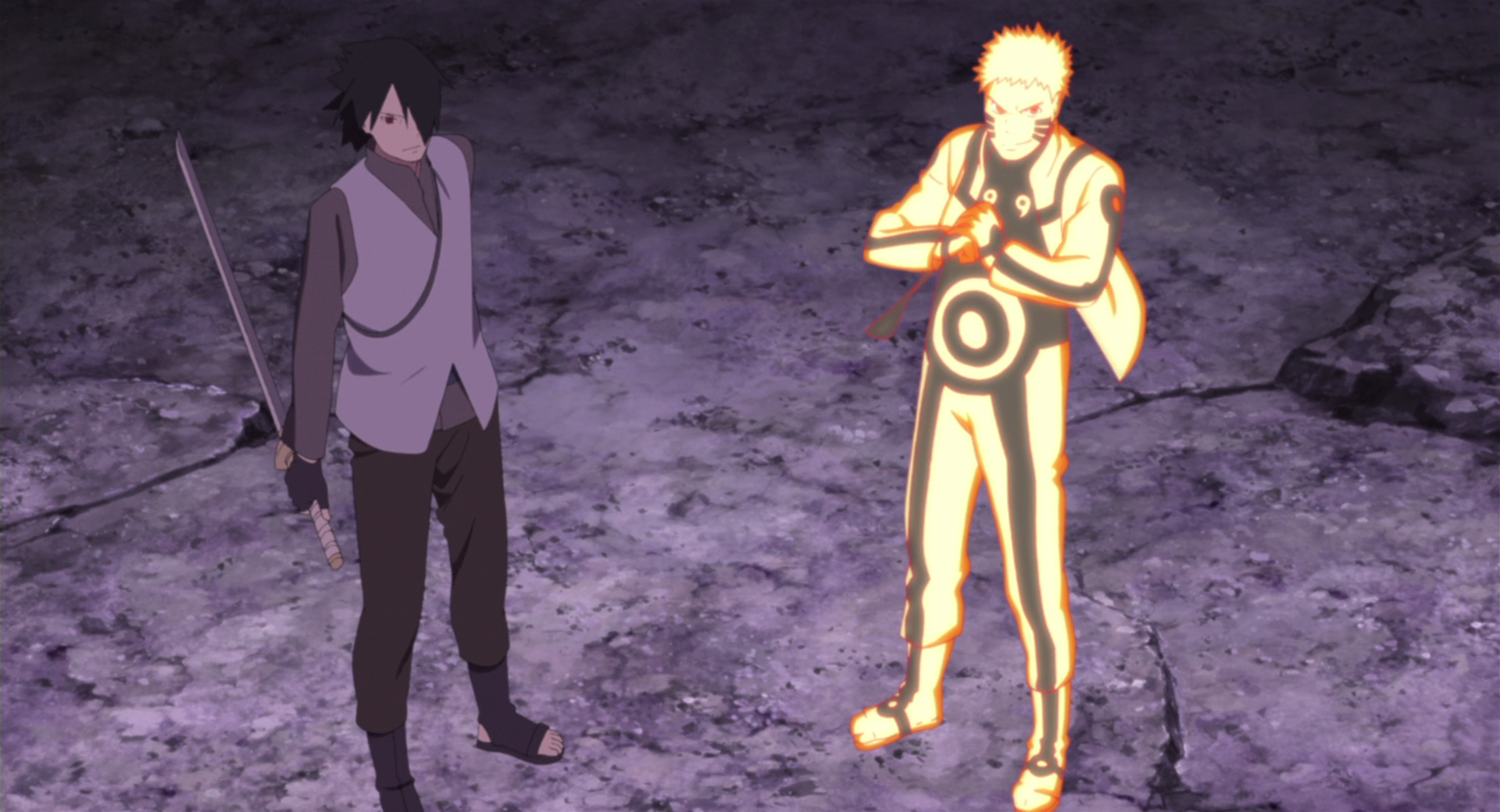 Naruto and Sasuke.