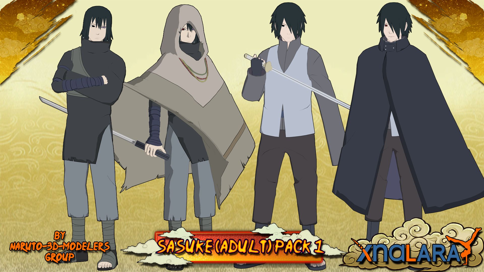 Naruto Uchiha (Adult) PACK 1 FOR XPS!!