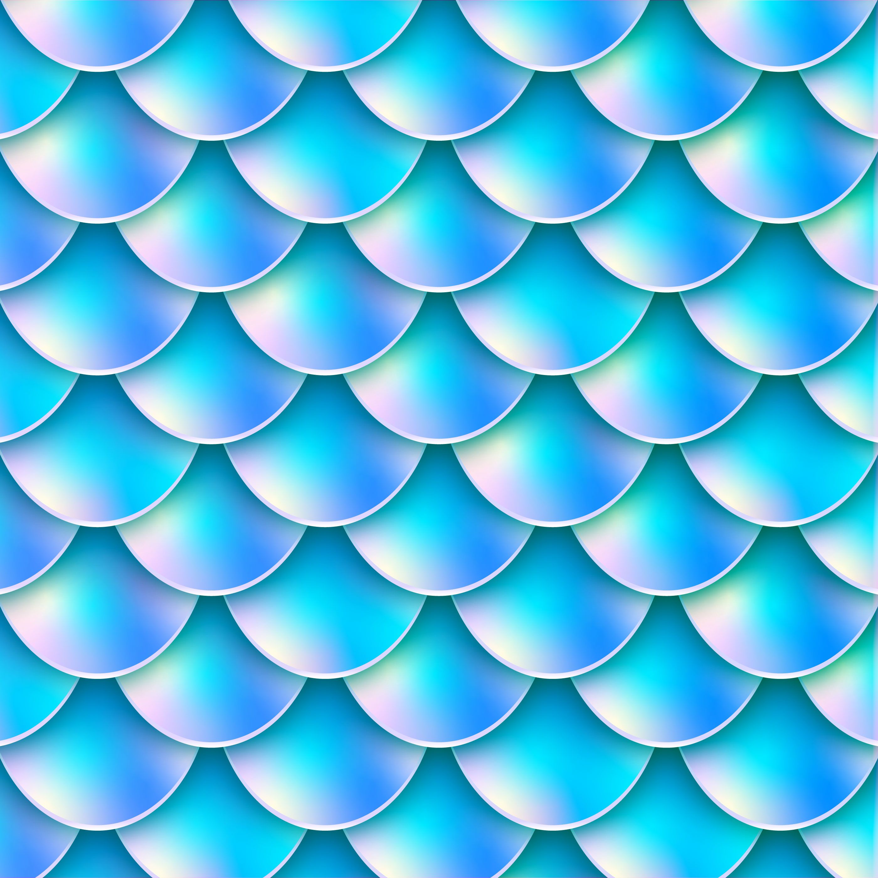 Holographic Mermaid Tail Background Free Vectors