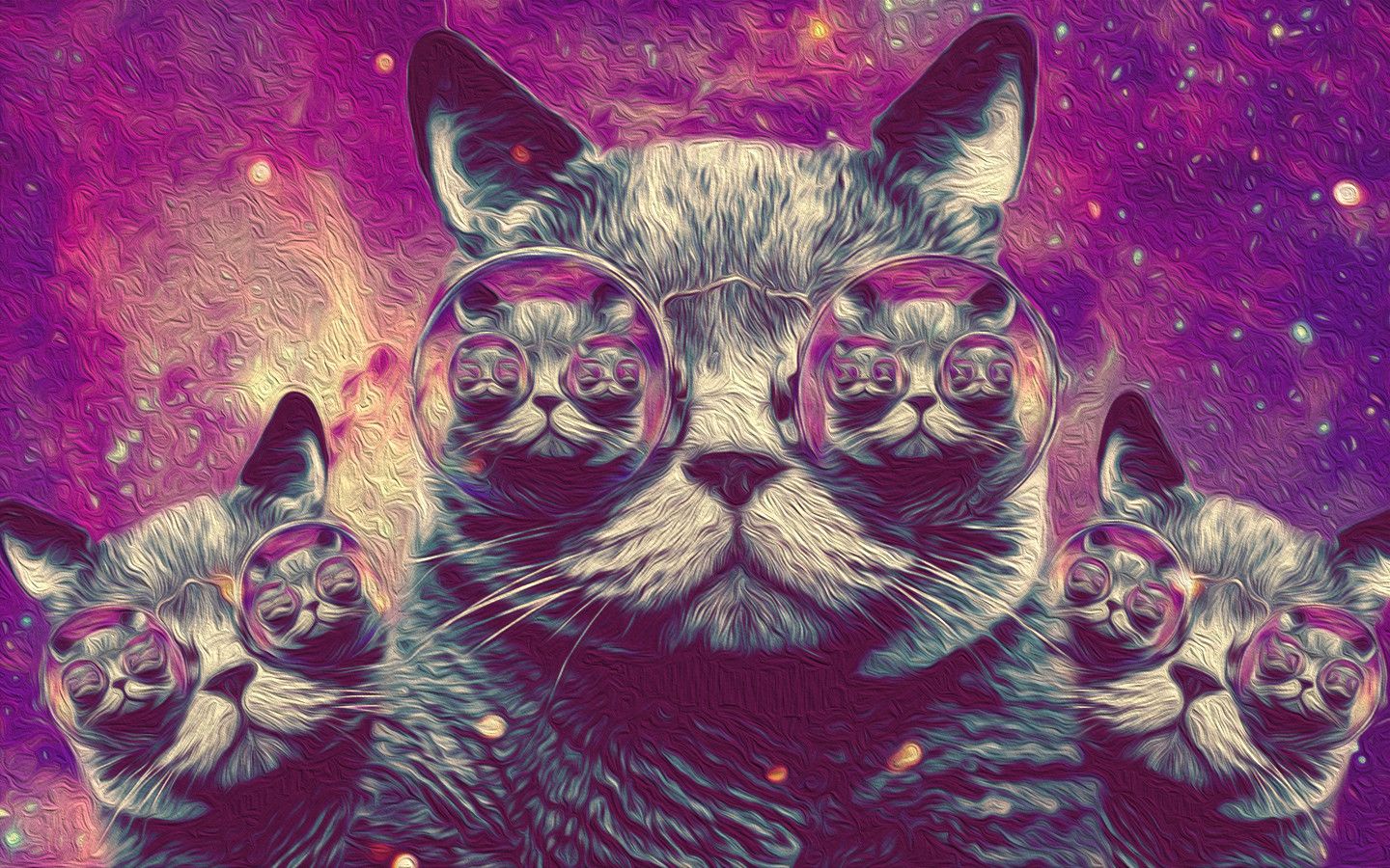 Trippy Cat Wallpaper