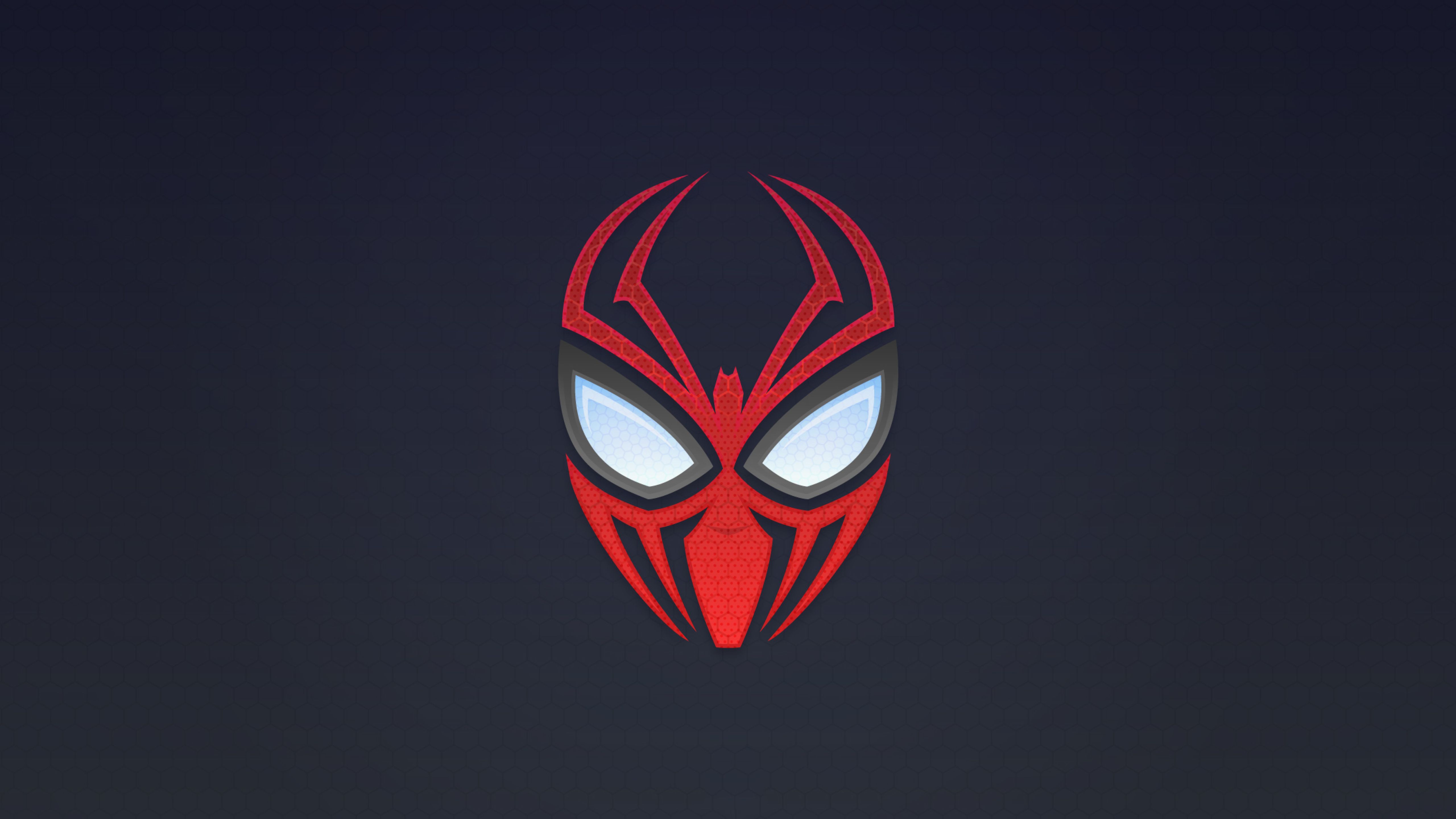 Spider Man Mask 5K Wallpaper, HD Minimalist 4K