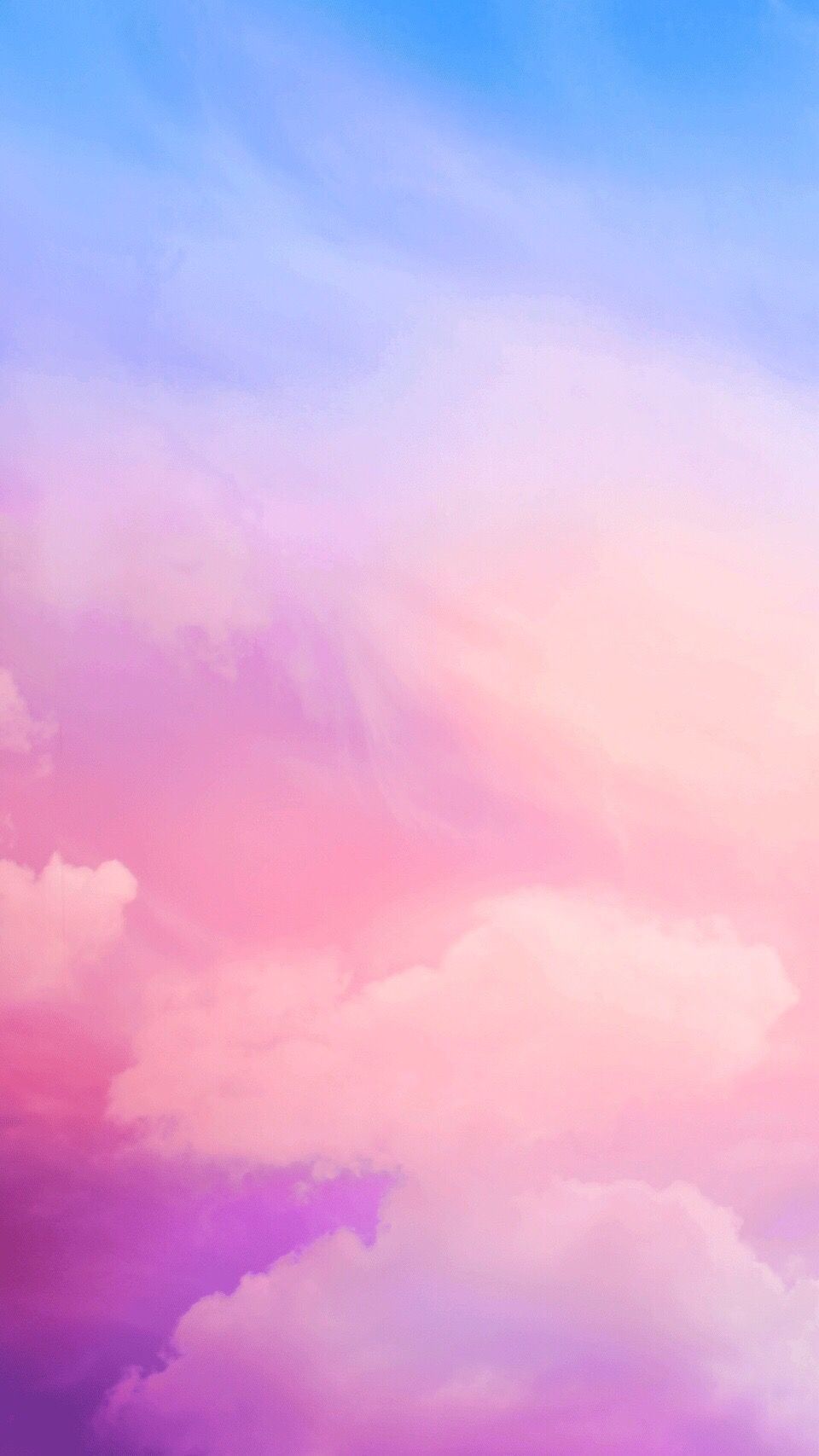 Pink clouds iPhone wallpaper