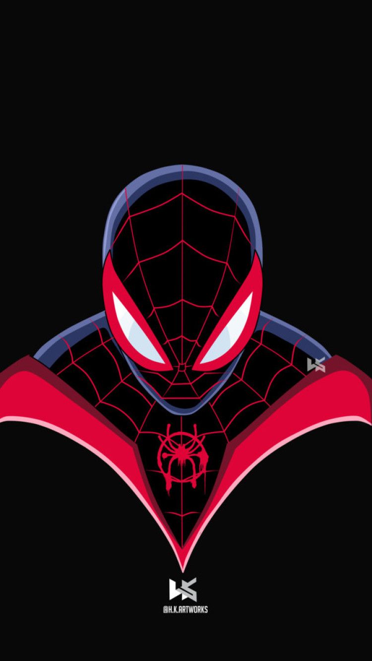 Spiderman Miles Morales Art iPhone iPhone 6S, iPhone 7 HD 4k Wallpaper, Image, Background, Photo and Picture