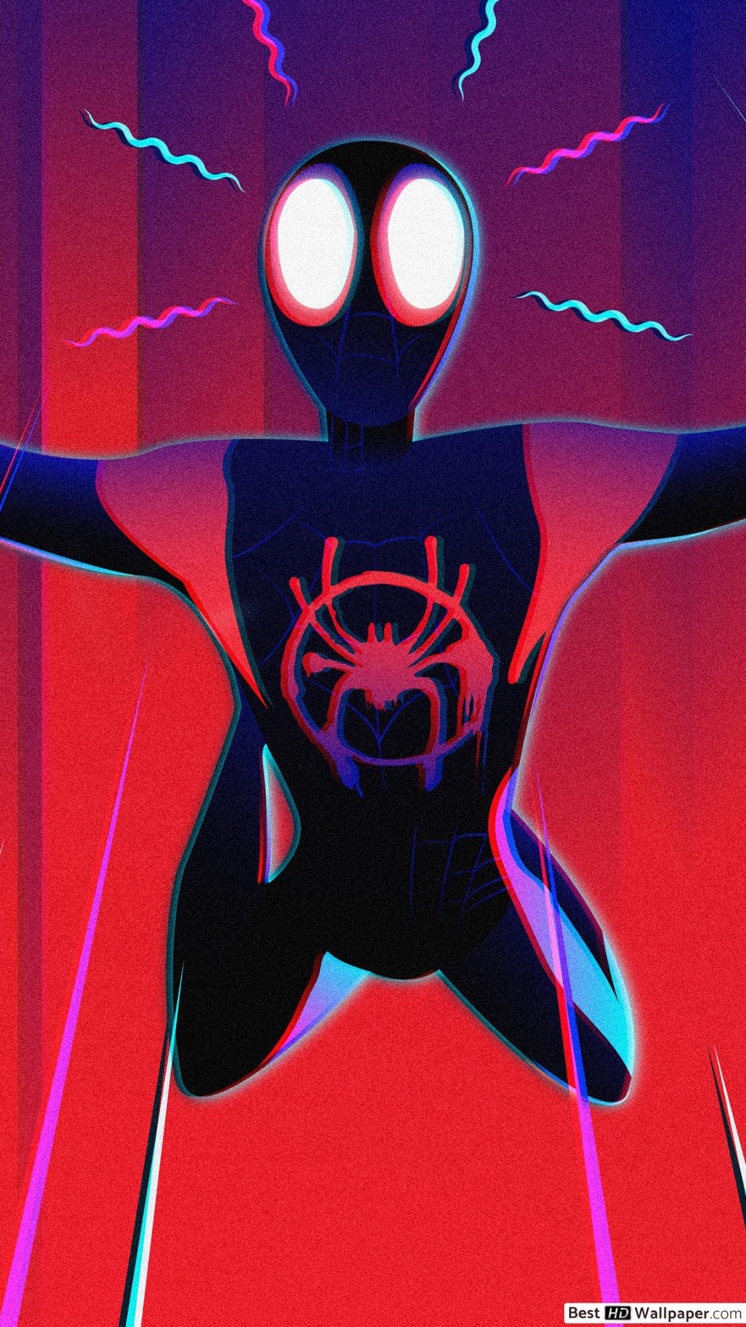 Spider Man: Dans Le Film Spider Verse Spiderman Noir HD Fond