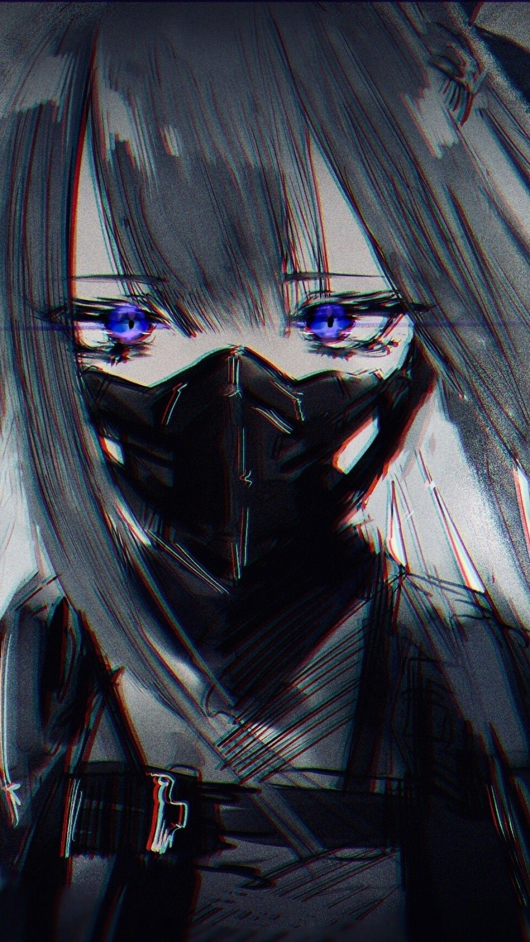 Female Anime Ninja Mask