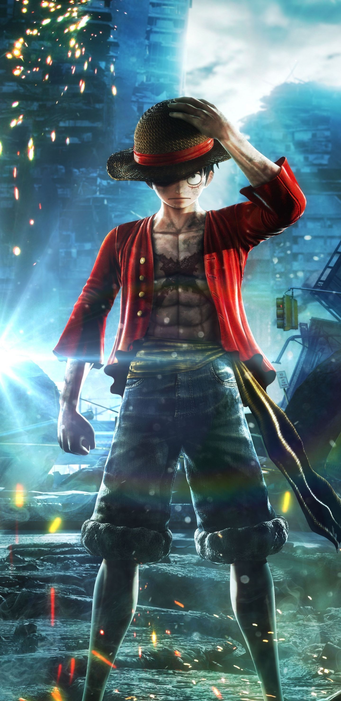 Download 1440x2960 wallpaper jump force, anime video game, goku