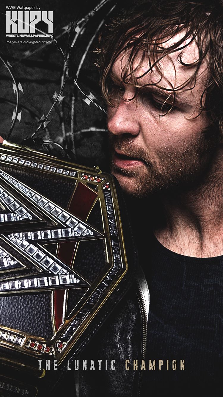 wwe wallpaper mobile dean ambrose champion wallpaper mobile