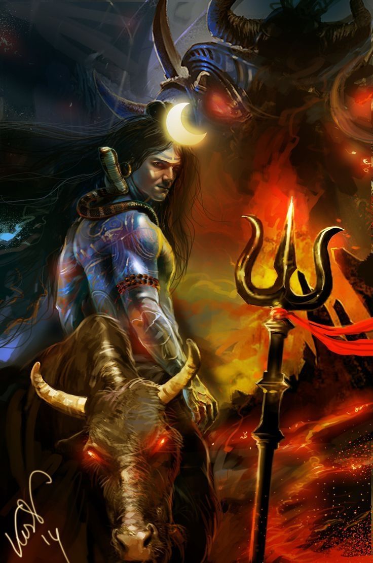 Lord Shiva Angry Wallpaper 3D, Picture