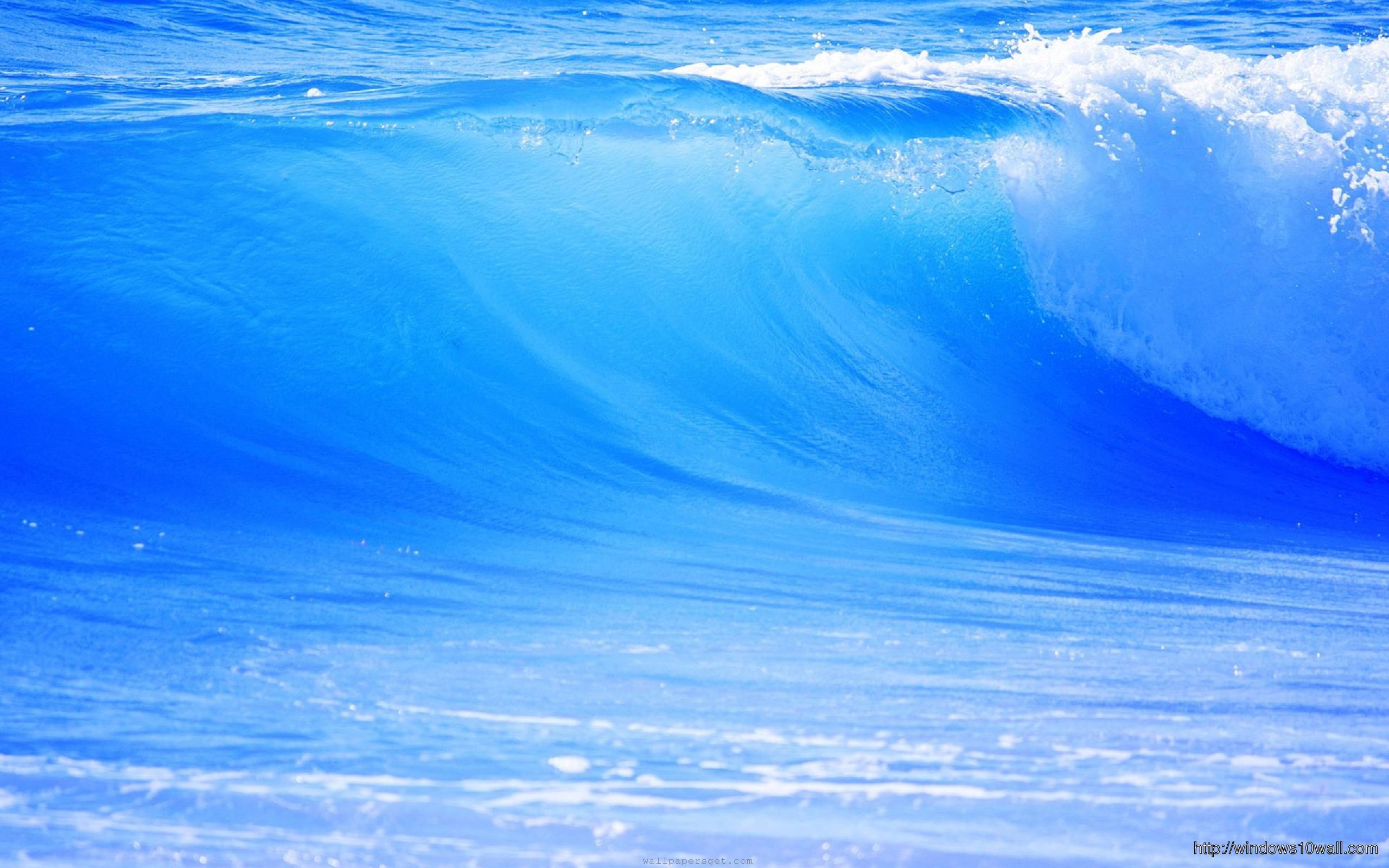 Ocean Scenery Wallpaper Blue Wave Ocean Nature Beautiful