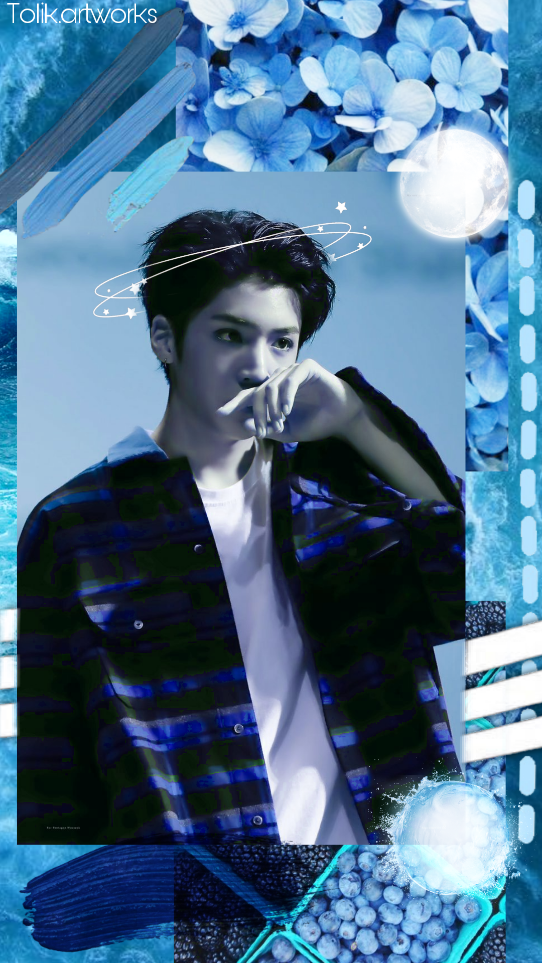 freetoedit pentagon wooseok aesthetics wallpaper locksc