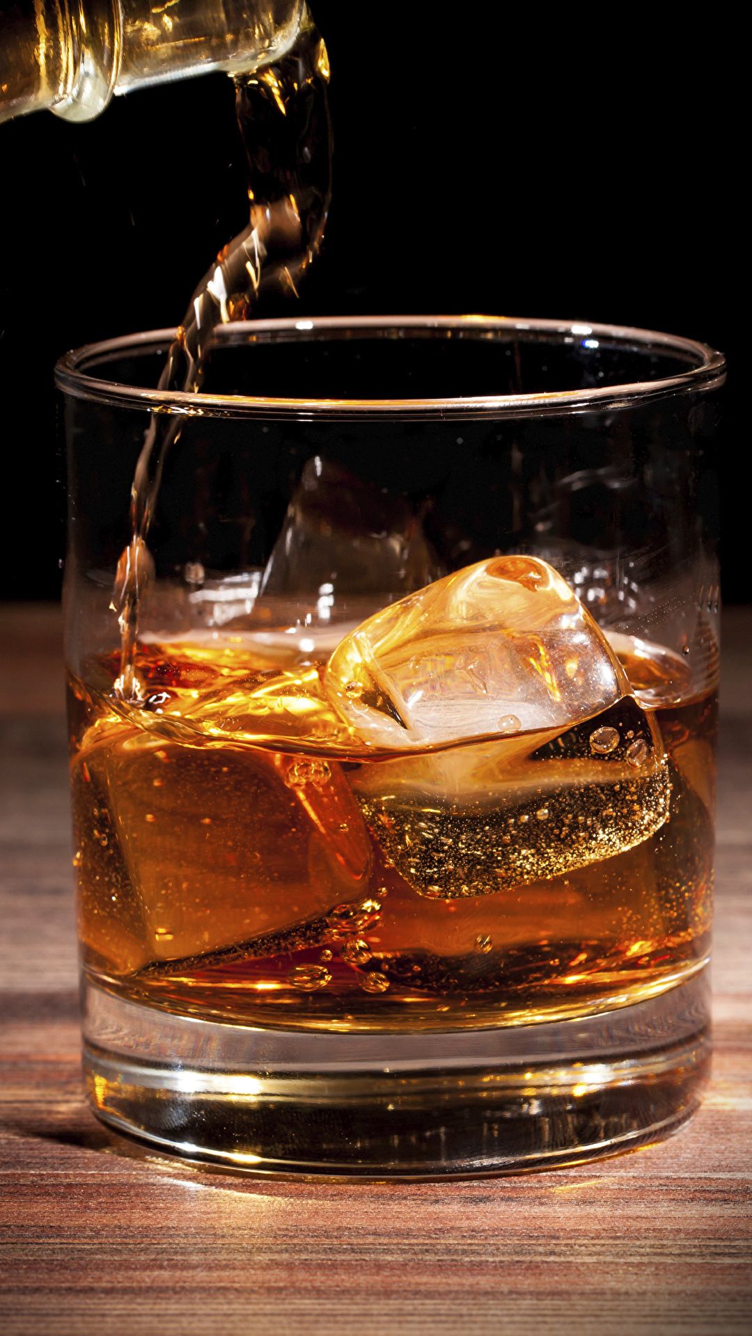 Photo Ice whiskey Highball glass Food Closeup 1080x1920