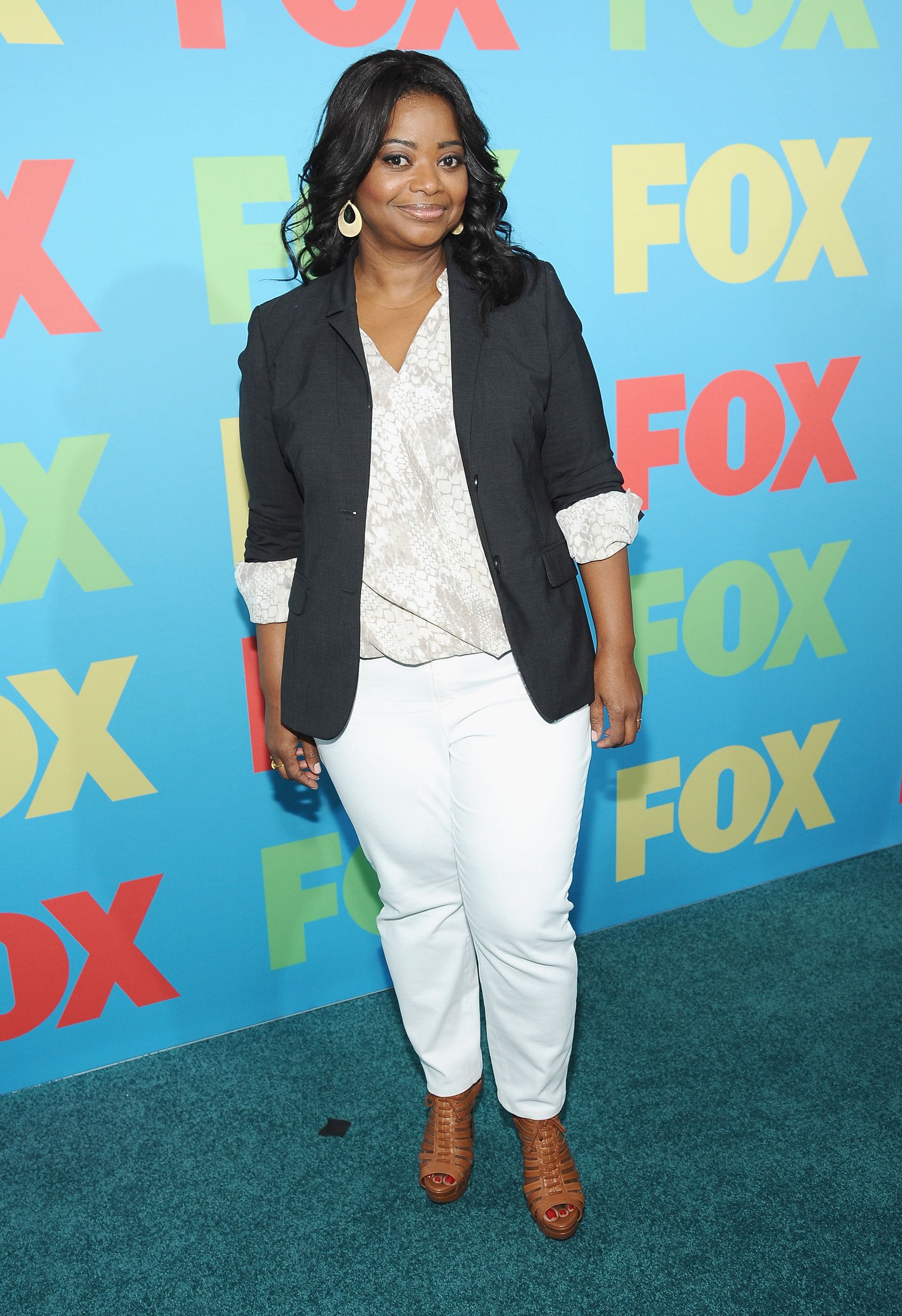 Get the look: Octavia Spencer's adorable blazer and blouse