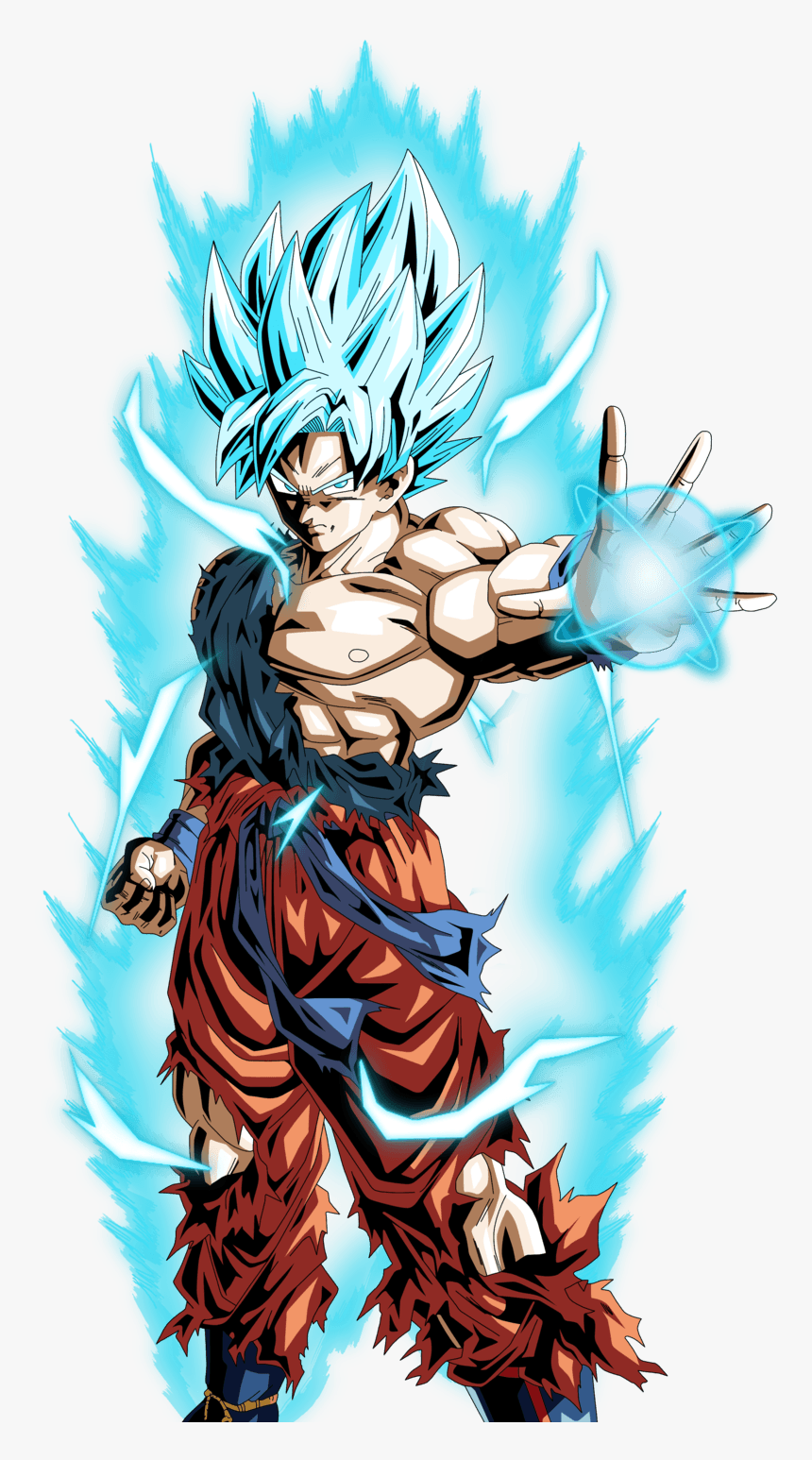 Super Saiyan God Goku Wallpaper Goku Ssj Blue, HD Png Download