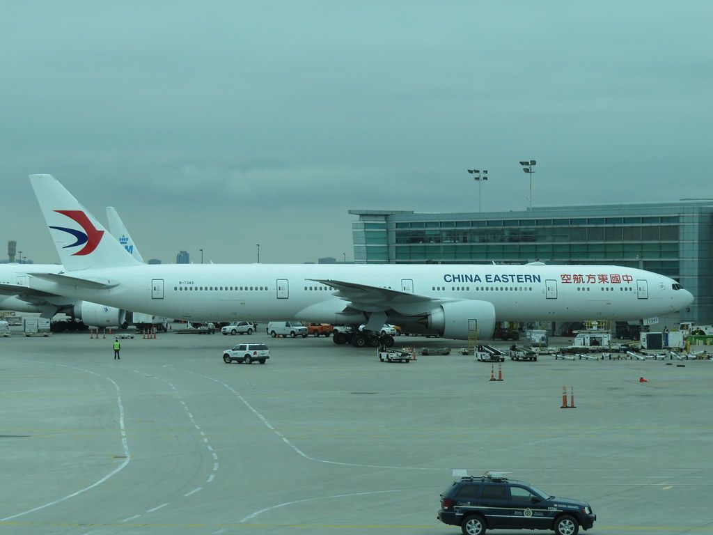 China Eastern Airlines Boeing 777 300 Plane At YYZ I.e. T