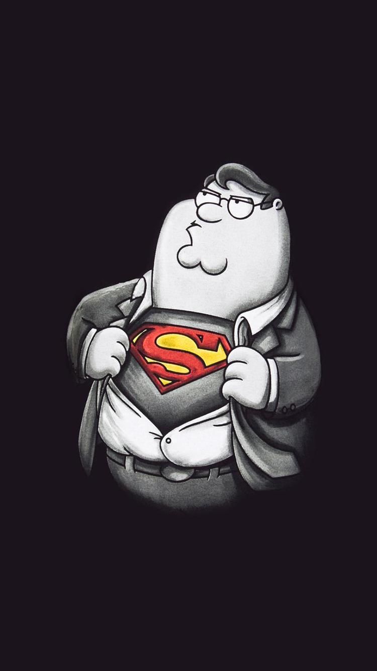 iPhone 7 Wallpaper Cartoon Superman Guy Superman Peter