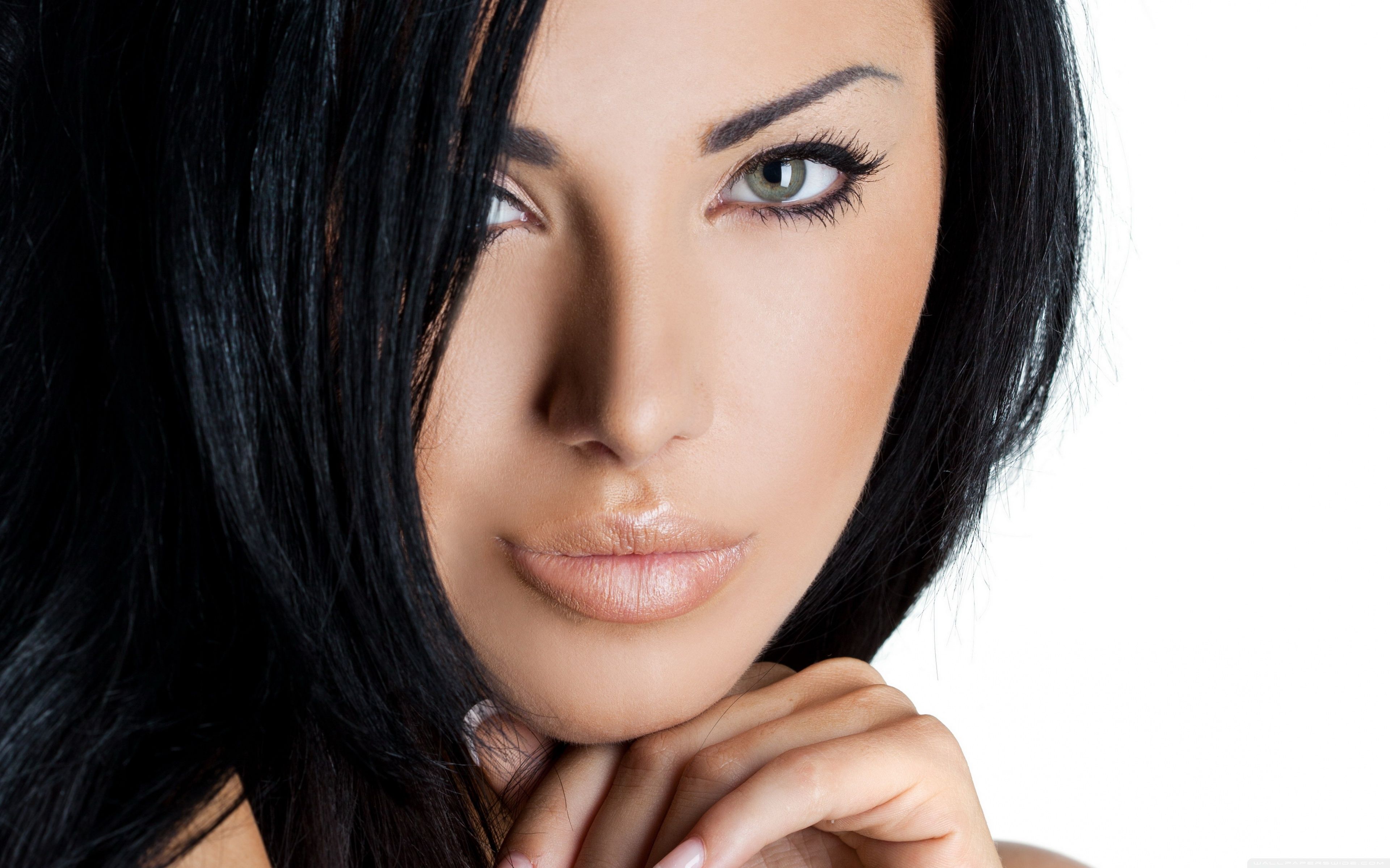 Beautiful Woman With Green Eyes