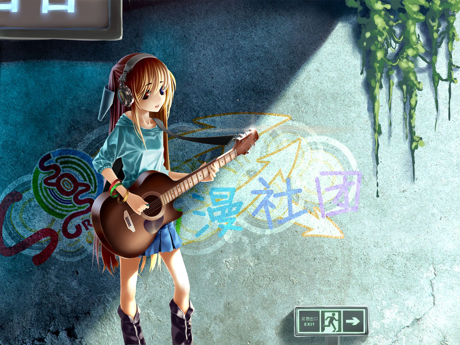 Guitar Girls Wallpaper