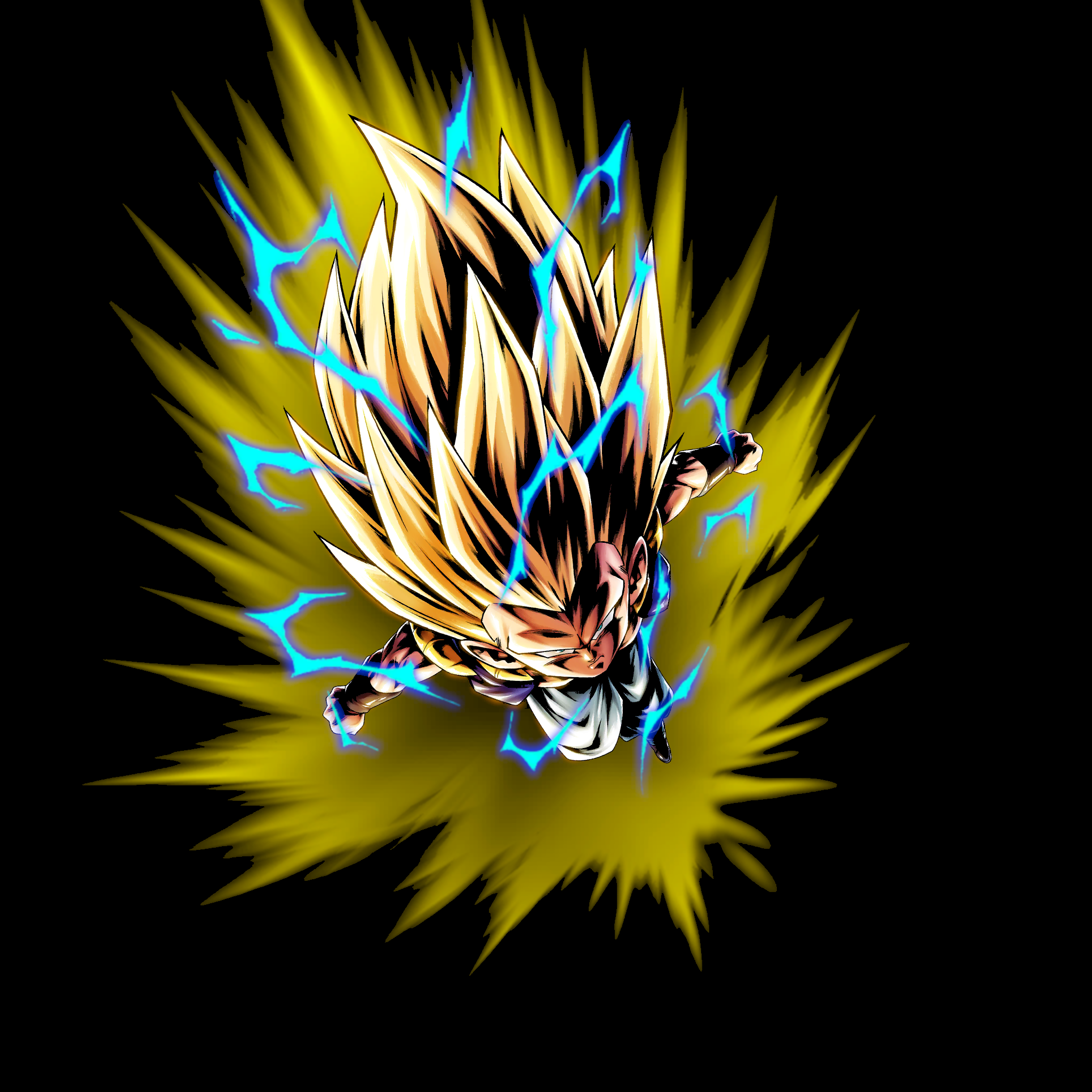 Super Saiyan 3 Gotenks 65.45% True Black Amoled Wallpaper