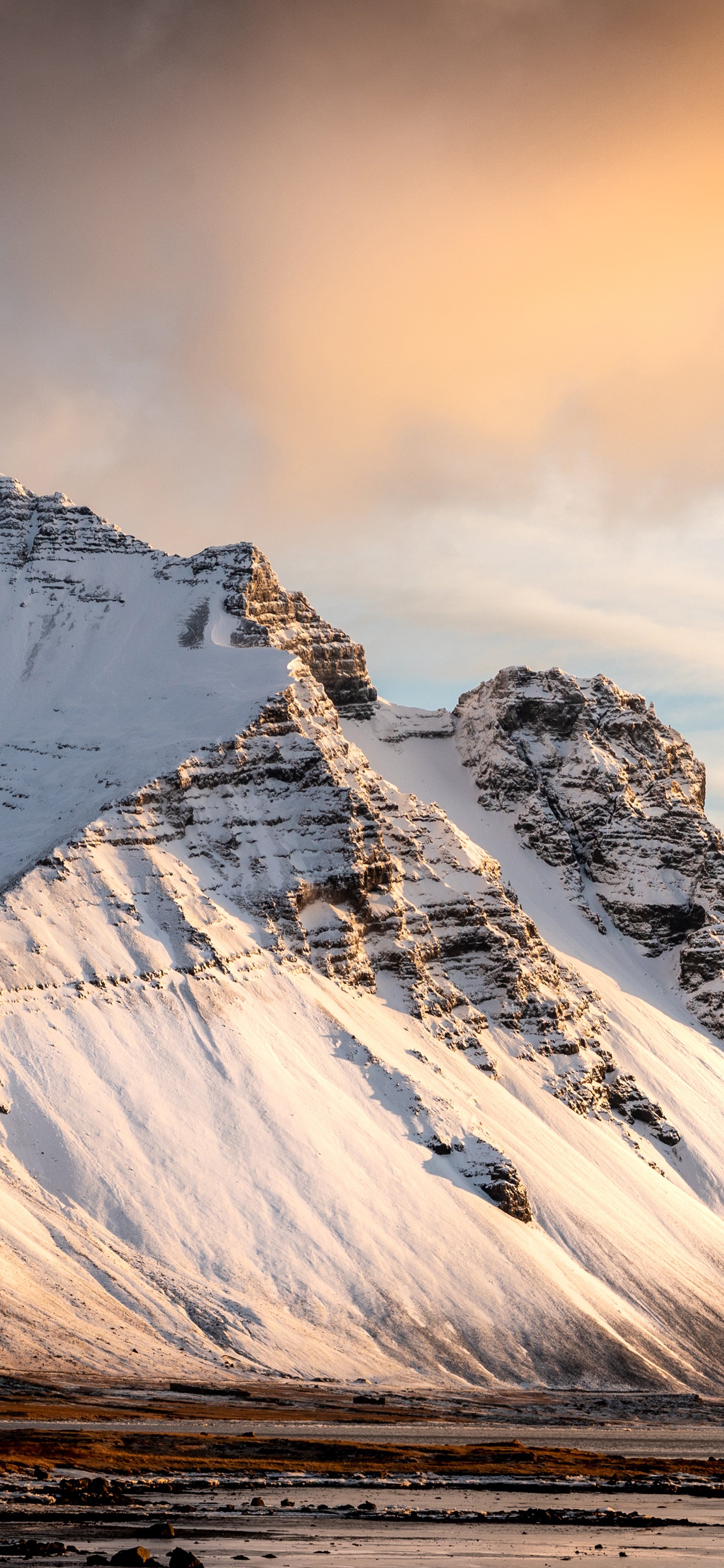 Snow capped mountain wallpaper