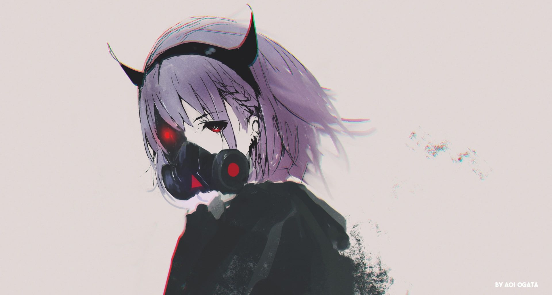 Anime, Original, Girl, Mask, HD wallpaper