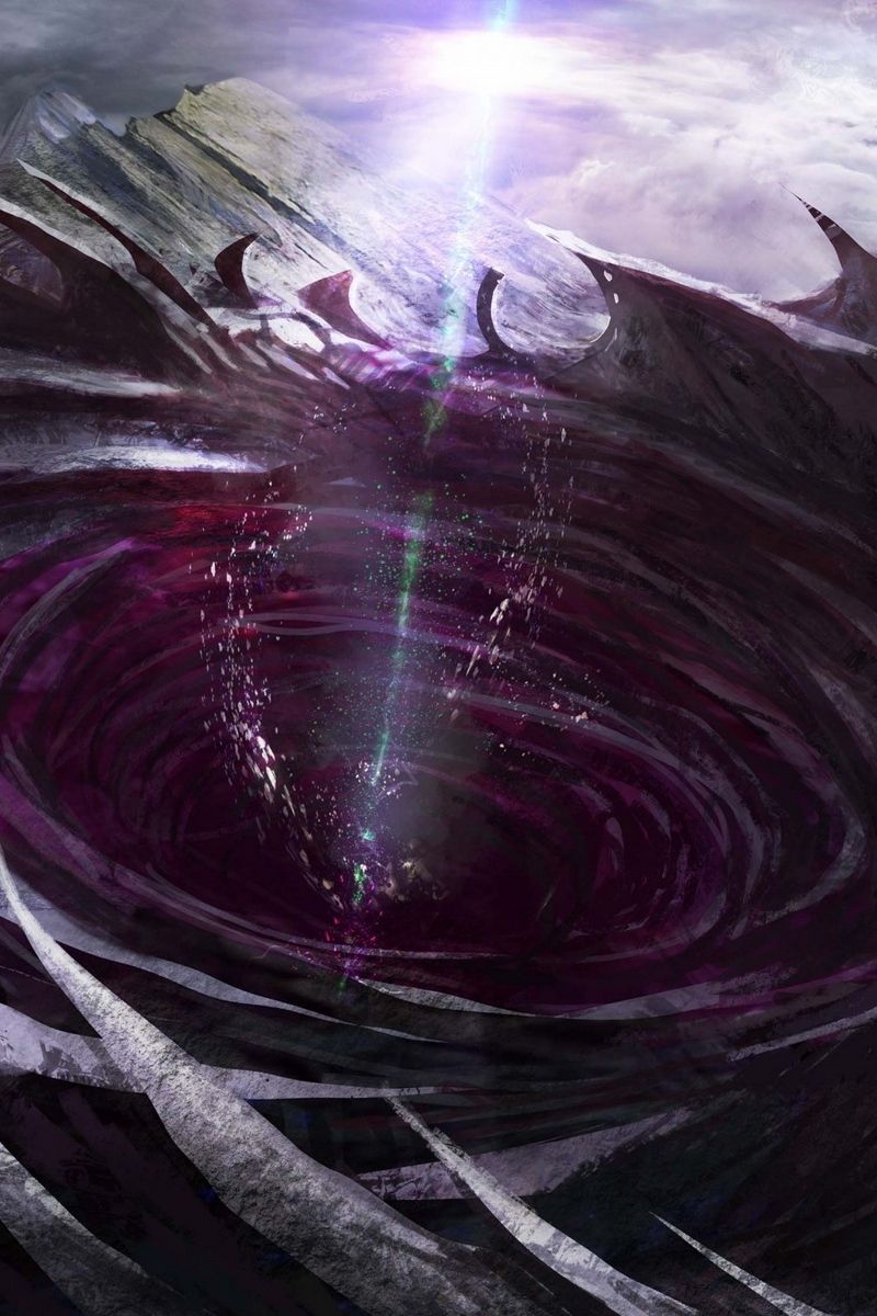 Download wallpaper 800x1200 artwork, wormhole, expanse, space