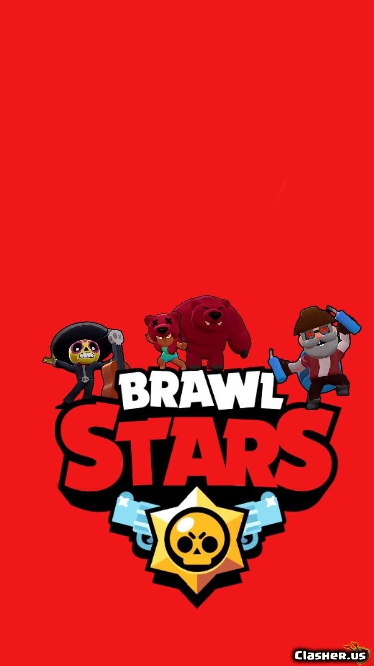 brawl stars logo, brawlers, background Stars Wallpaper