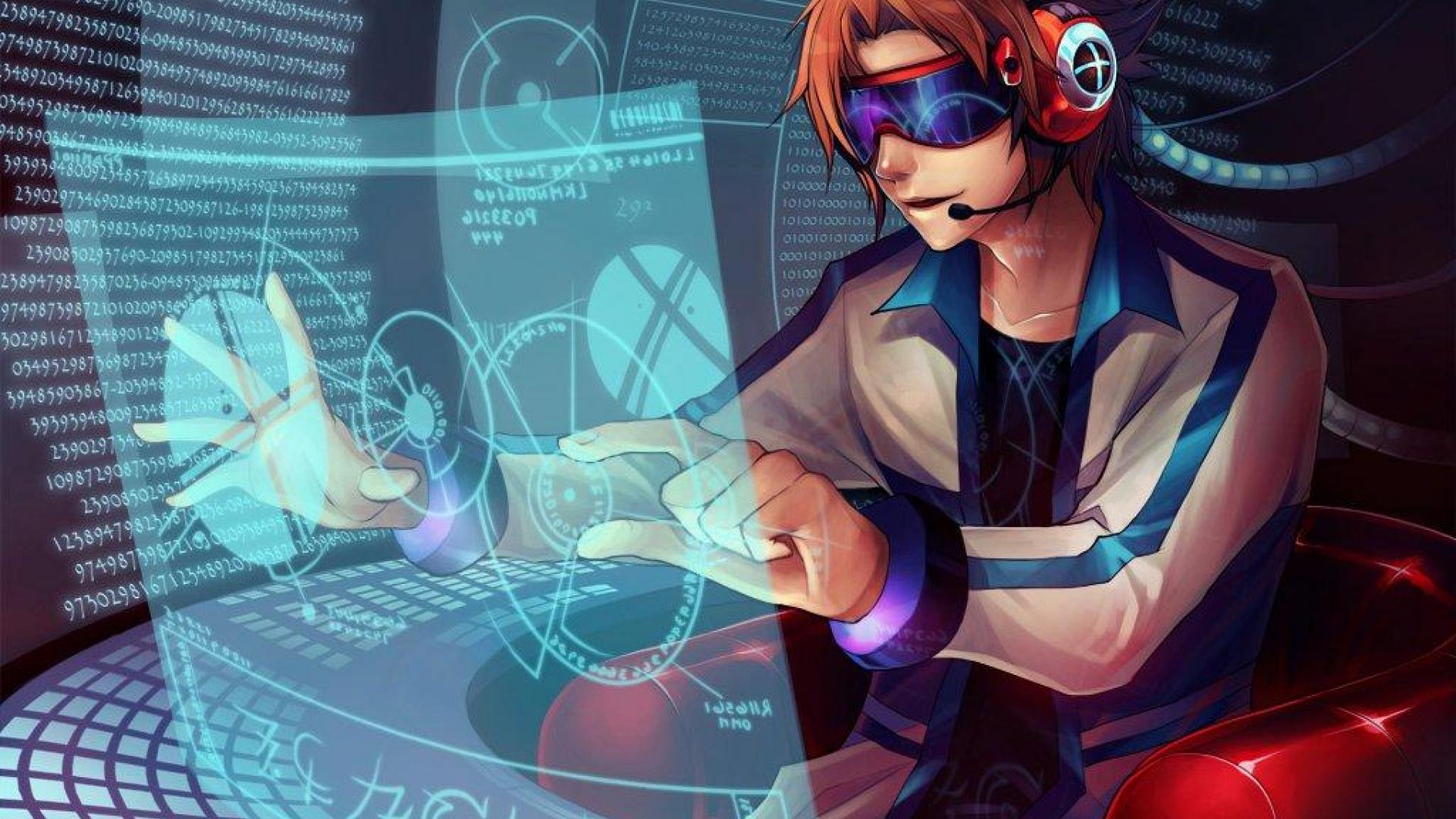 Premium AI Image  cute and handsome anime boy hacker HD 8K wallpaper Stock  Photographic Image