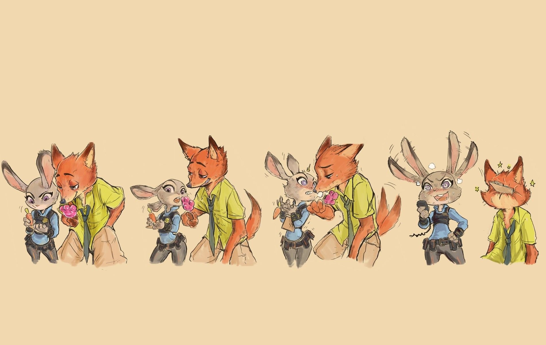 #sketches, #simple background, #Zootopia, #Judy Hopps