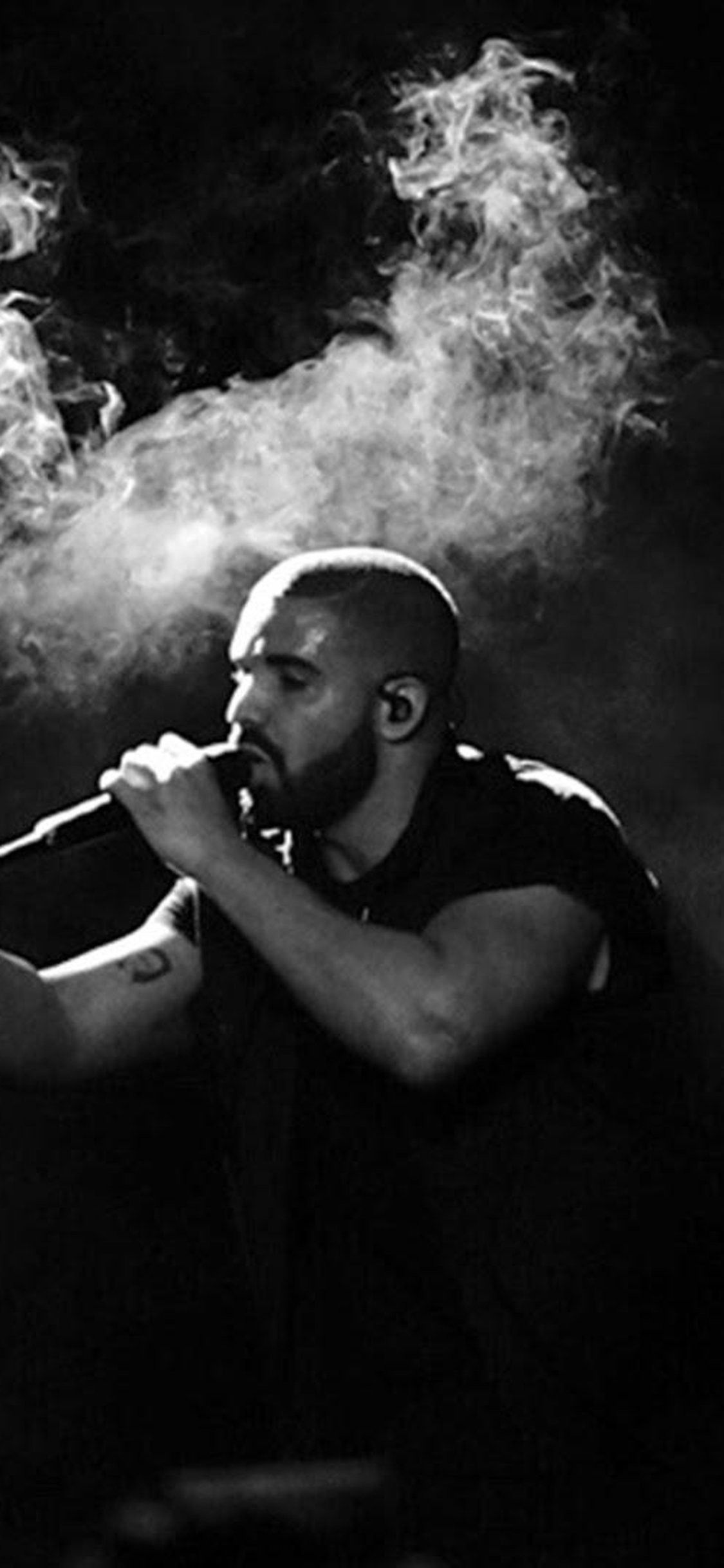 1125x iPhone X Smoke Performance Drake Rapper Drake