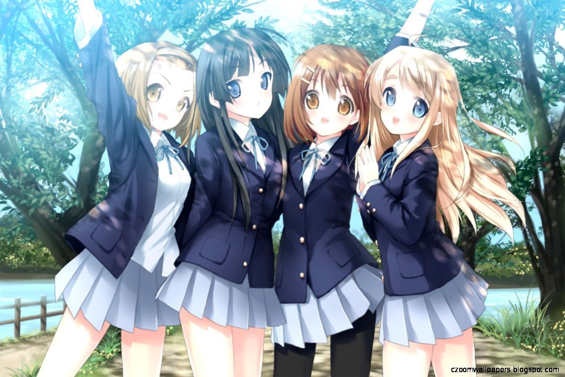 Anime School Girl HD Wallpaper