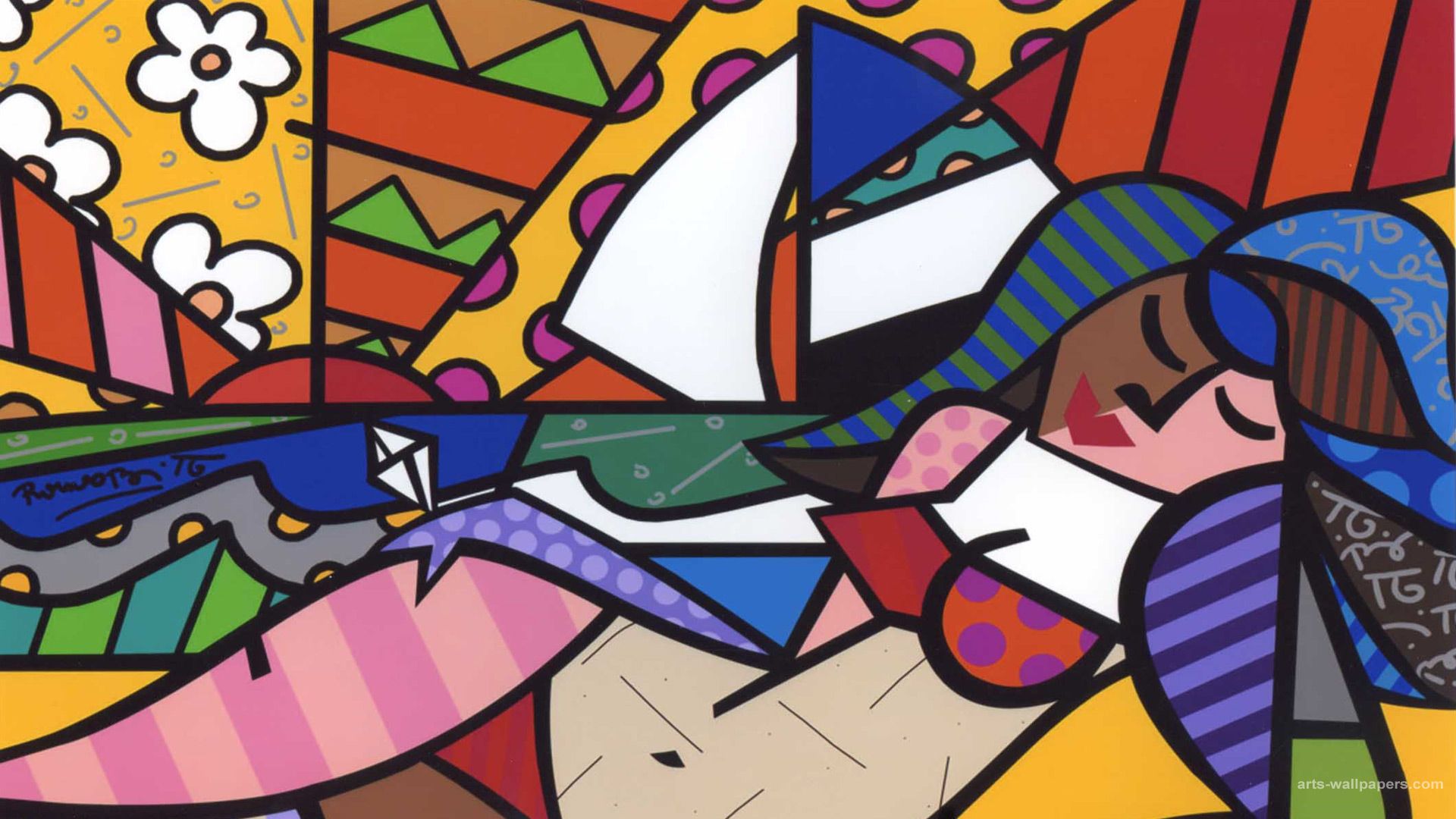 Mark Rothko Art Print Poster Romero Britto Wall Wallpaper