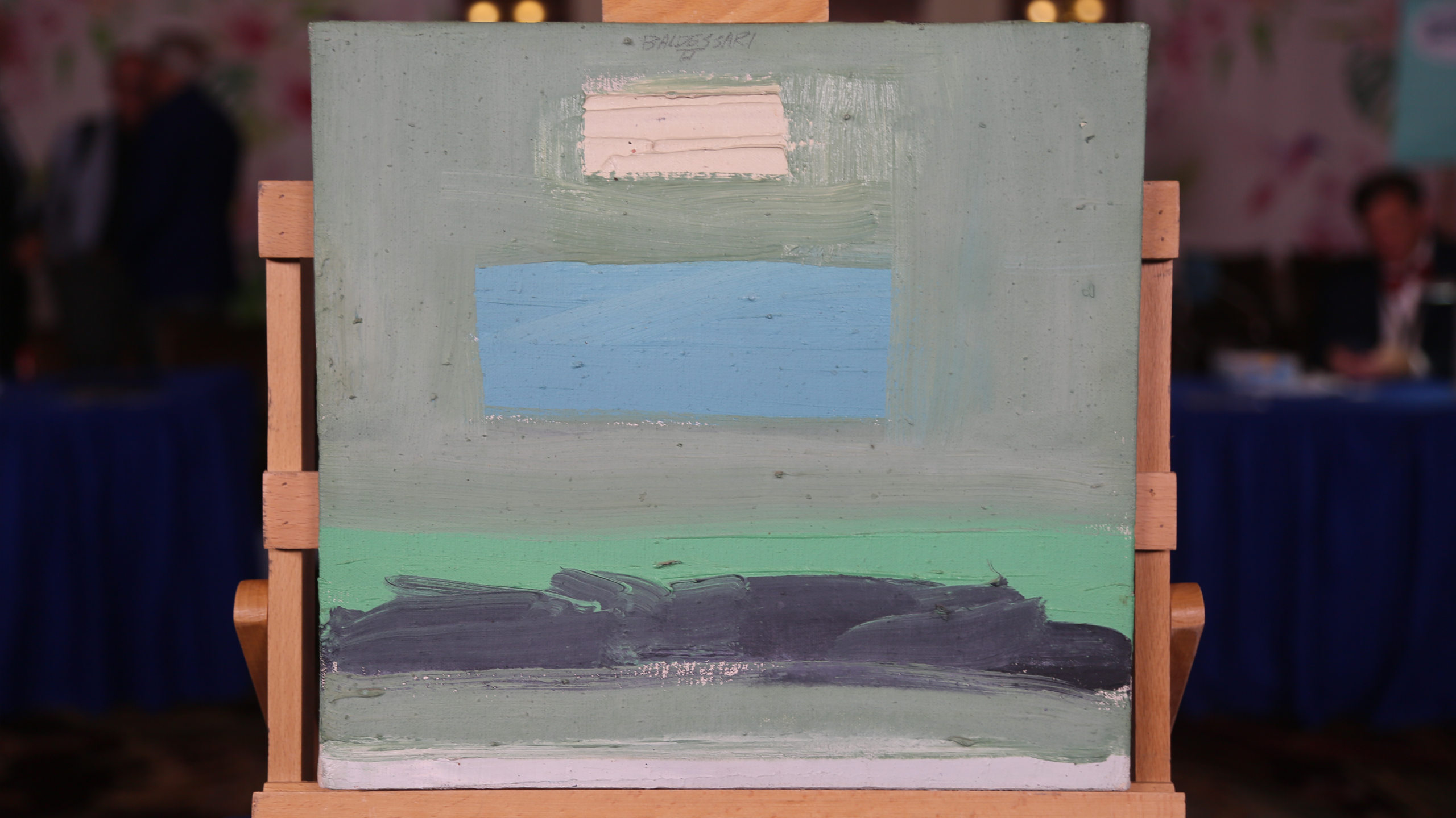 Baldessari sign For Rothko & Albers Oil Baldessari