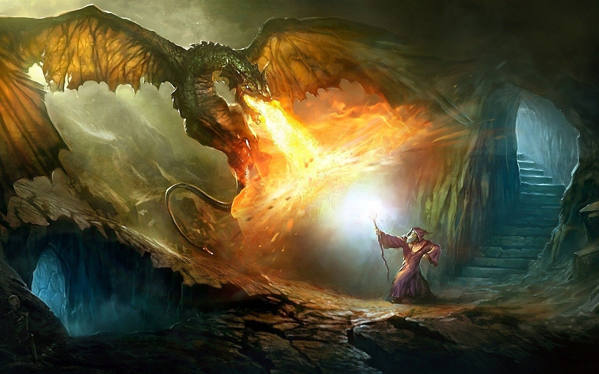 Wizards and Dragons Wallpaper Free Wizards and Dragons