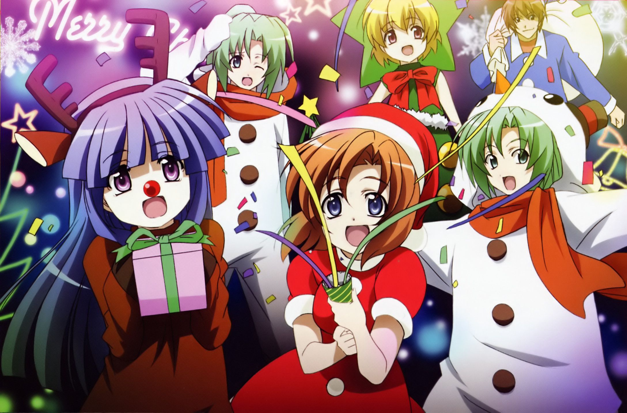 Free download Cute Anime Girl Christmas Wallpaper HD 2177x1437