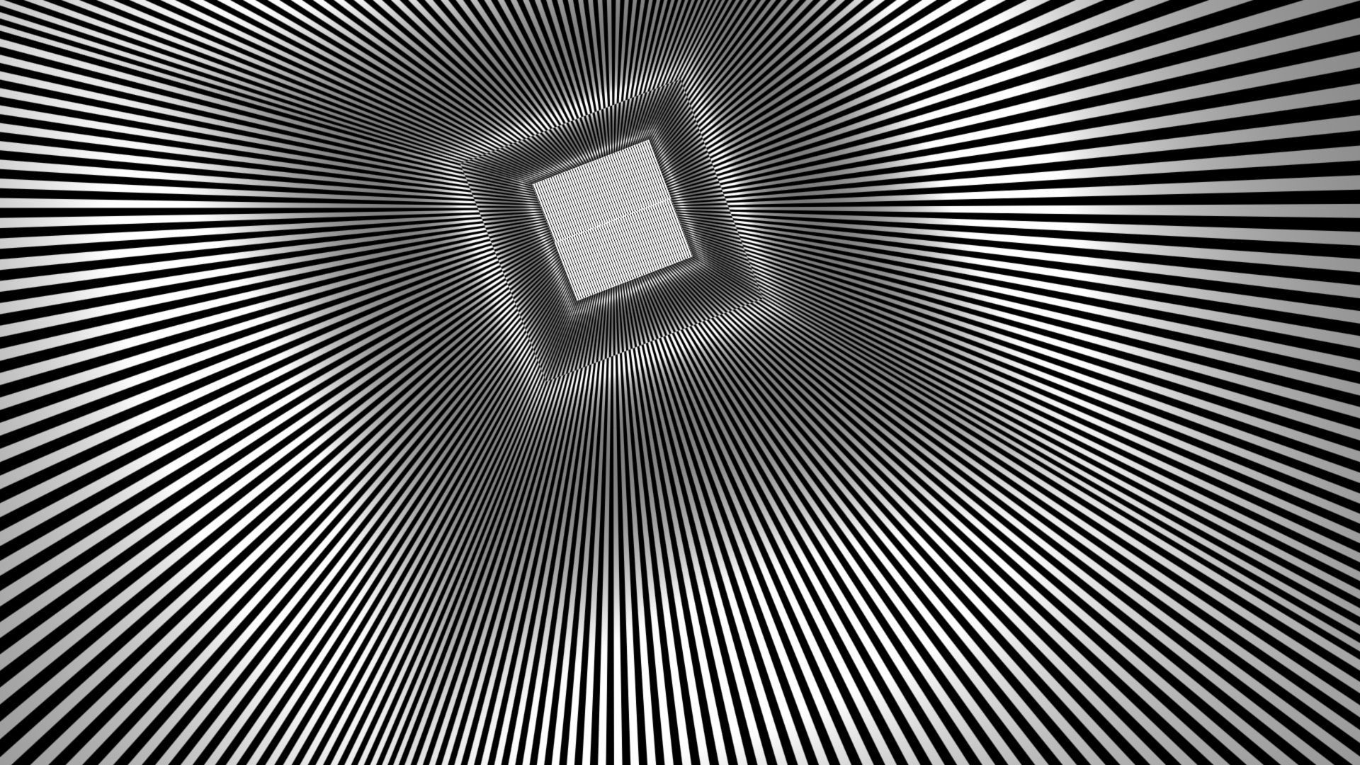 Square Rays optical Illusion teaser psychedelic wallpaper