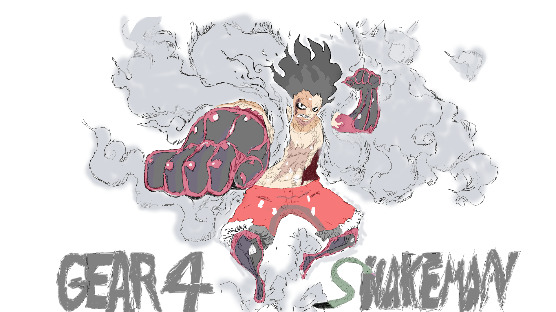 gear 4 snakeman luffy One piece. Anime image, Luffy, Anime