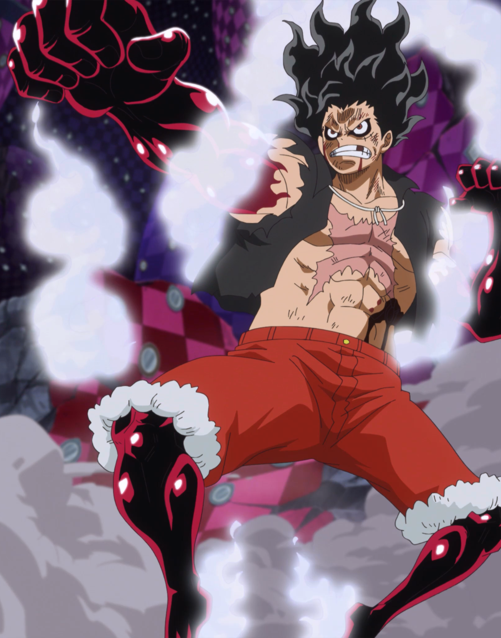 Luffy's new Gear 4 Form.